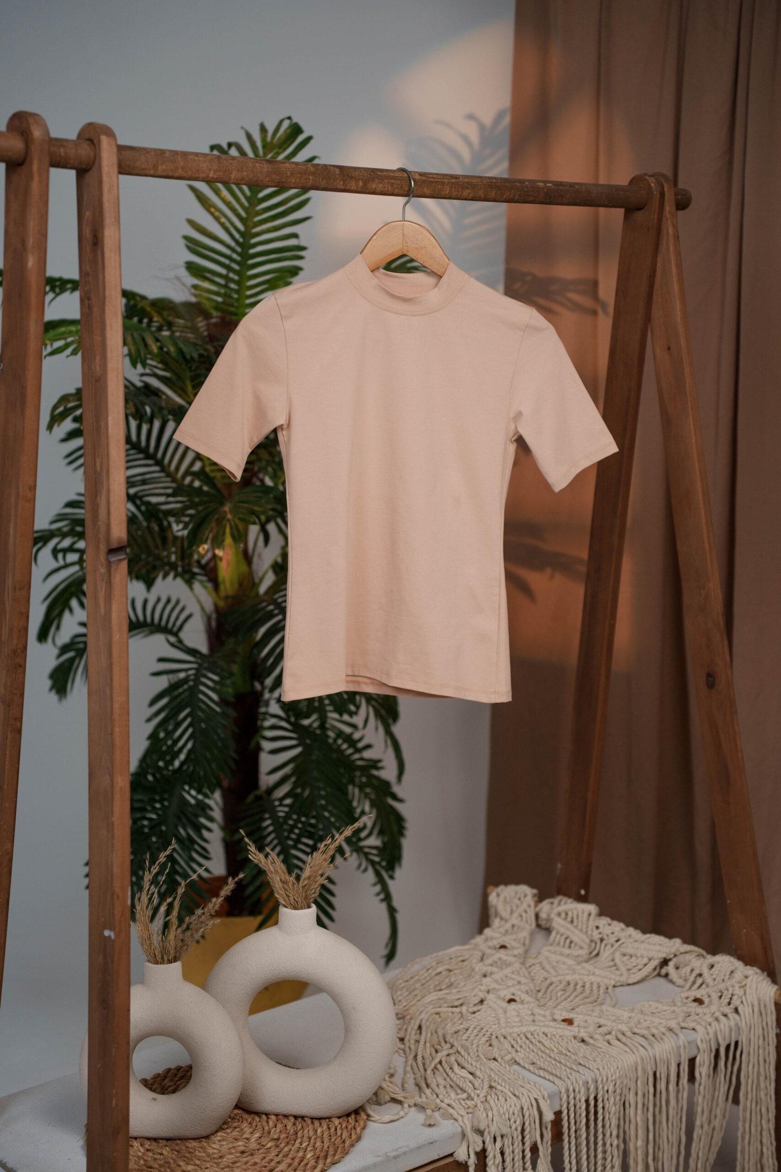 Dors Basic half sleeve beige