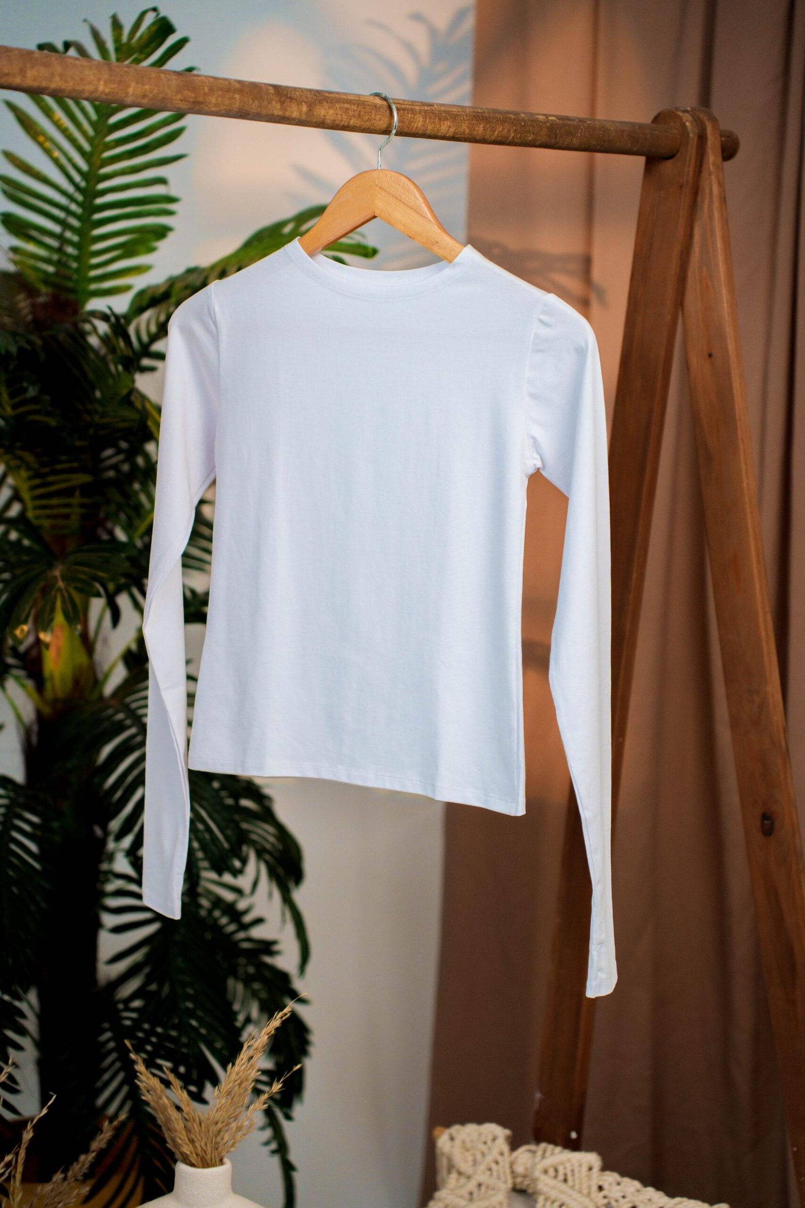 Dors Basic long sleeve white