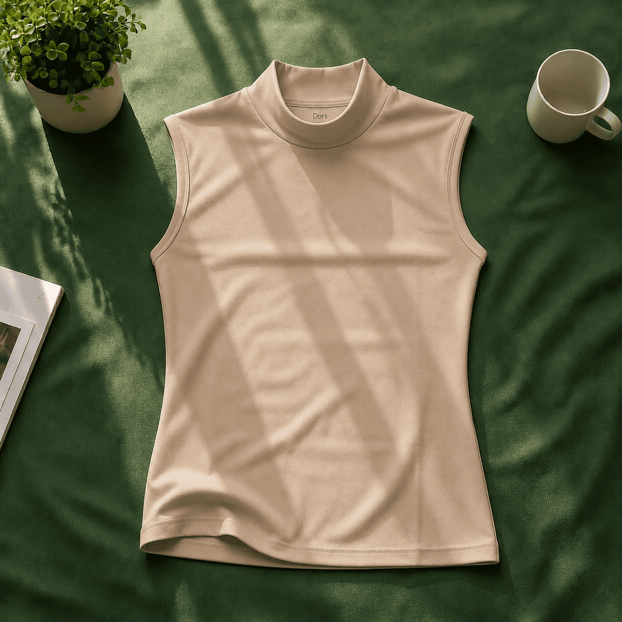 Dors Sleeveless basic Beige